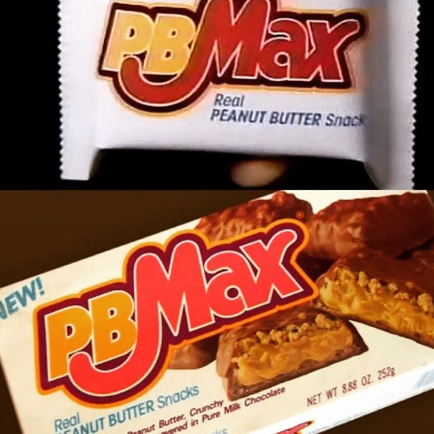 a pb max discontinued candy chocolate peanut butter bar collage image