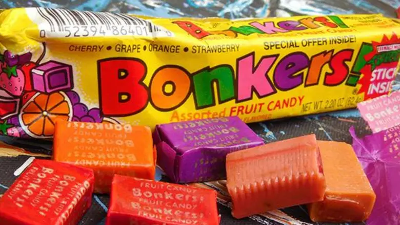 assorted bonkers fruit candy from the 80s