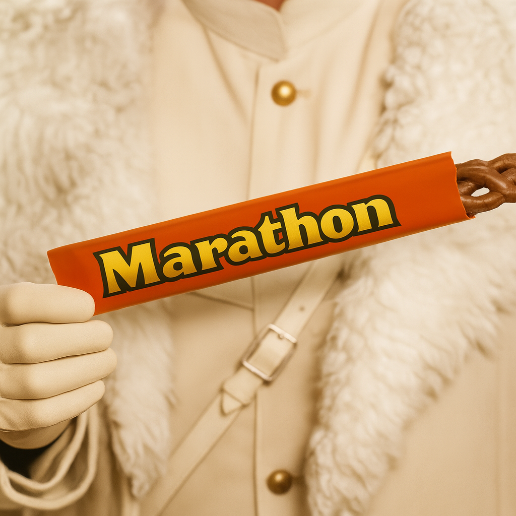 Marathon Bar: The Braided Caramel Candy 80s Kids Miss