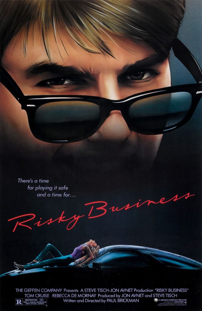 tom cruise movie poster of Risky Business