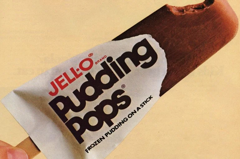 original vintage 80s jell-o pudding pops in wrapper