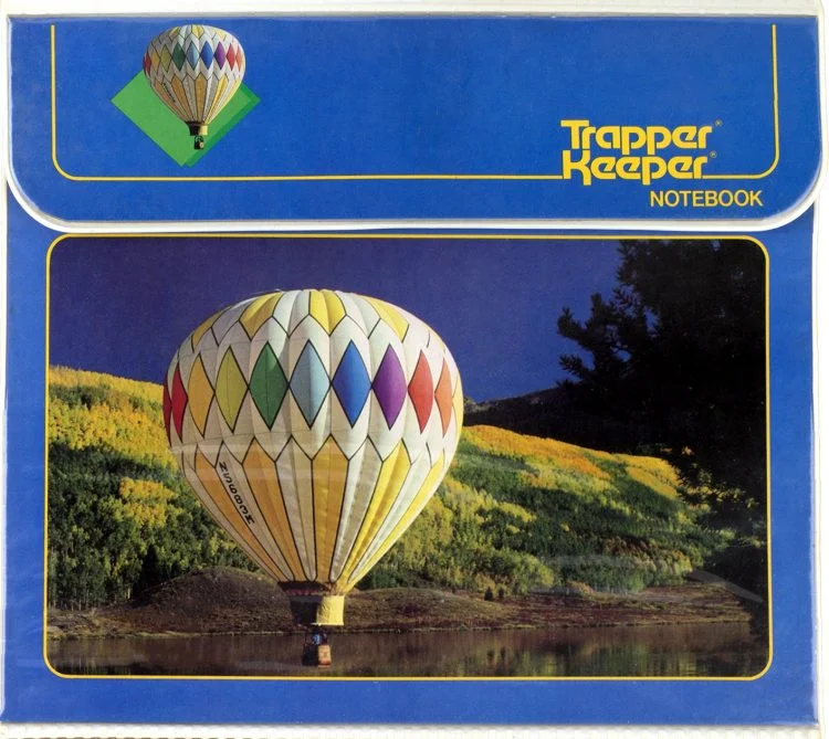 hot air balloon on trapper keeper