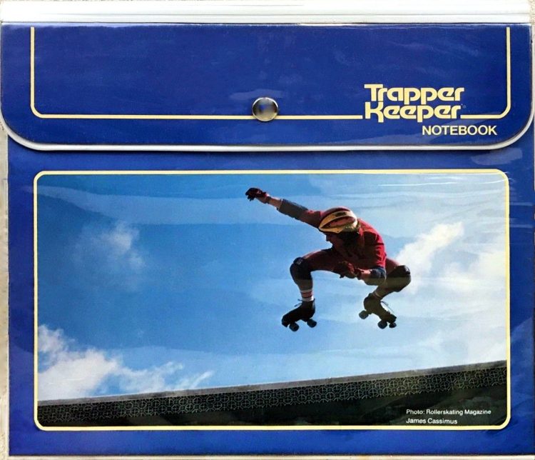 Skater jumping in air trapper keeper
