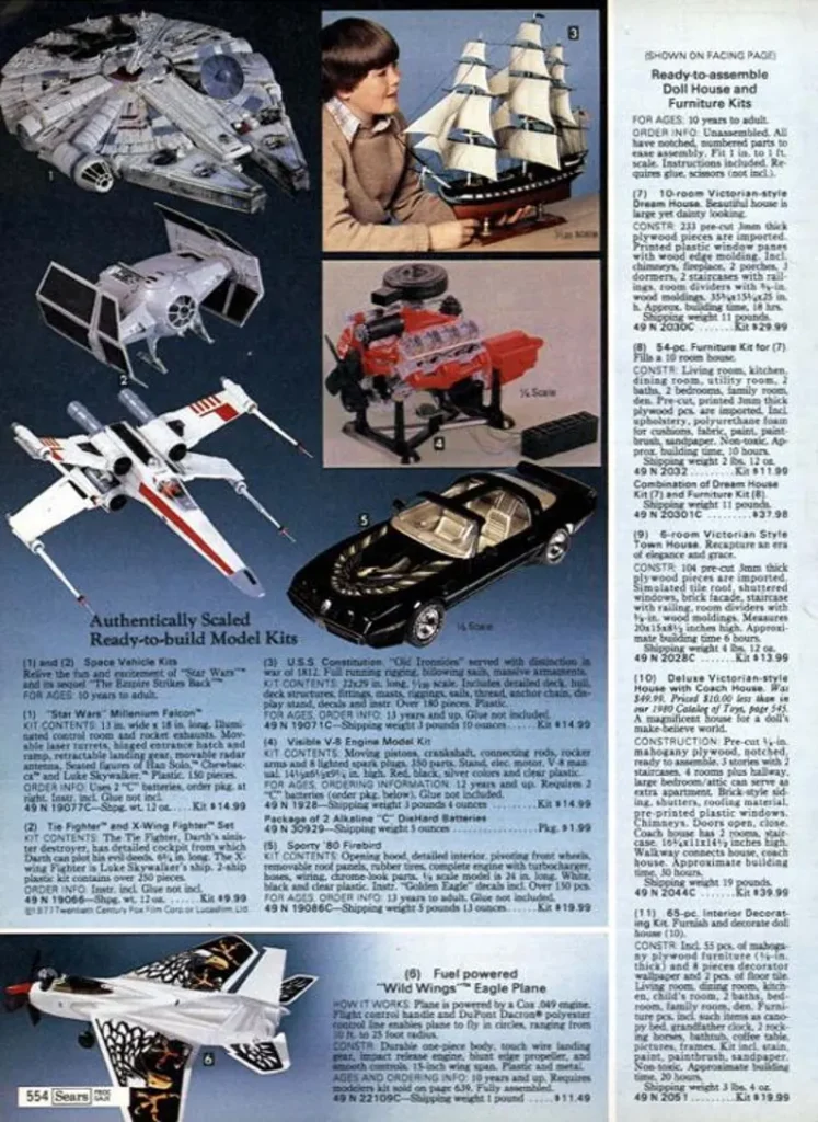 sears wish book 1980 star wars action toys, a boat, and car and plane rewind the 80s christmas wish book from sears