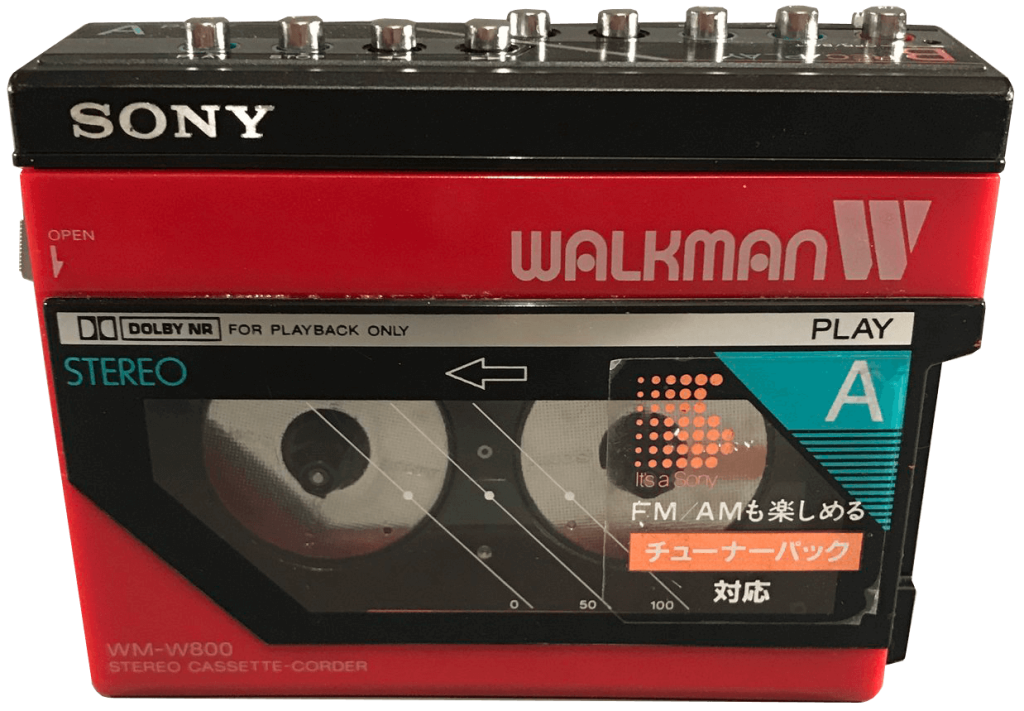 red sony walklman from Japan