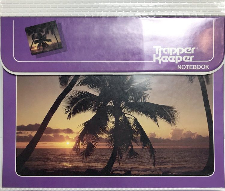purple palm tree trapper keeper