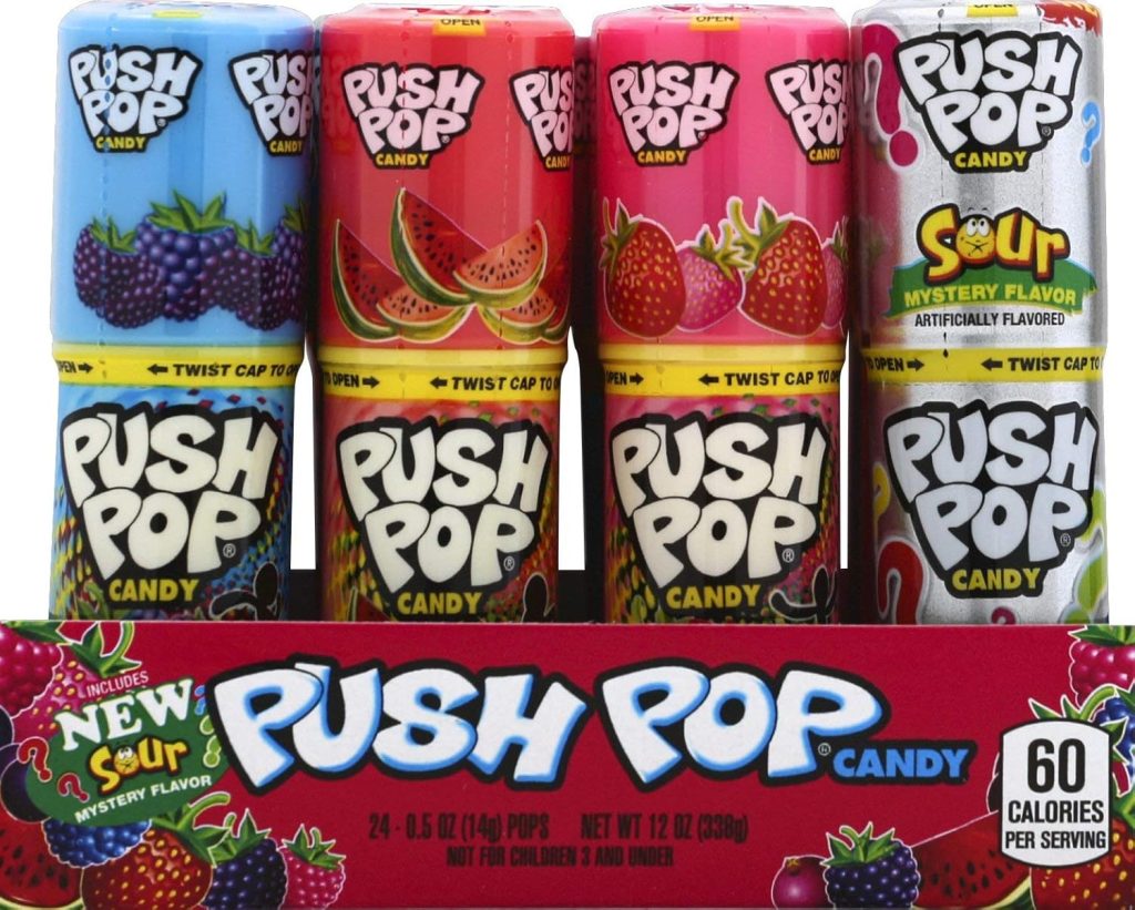 1980s push pop candy flavors