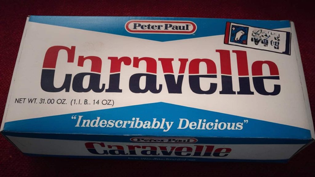 vintage 1960s caravelle candy bar discontinued in the 1980s