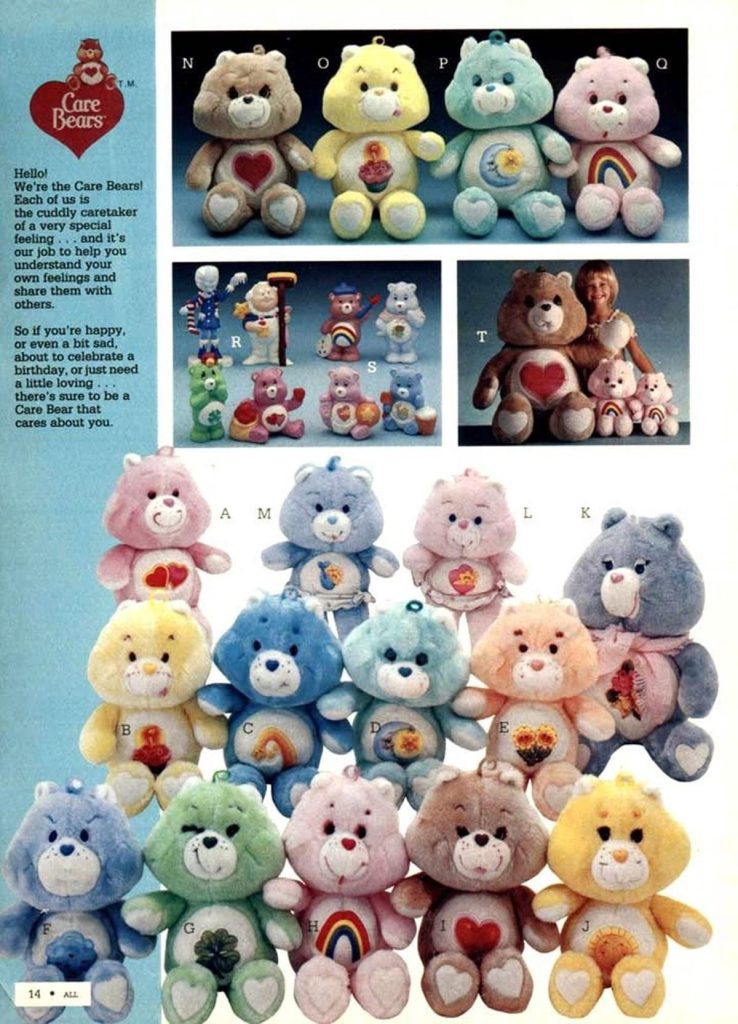 Care Bears 80s toys catalog
