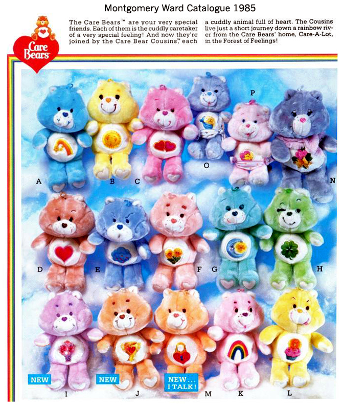 care bears 80s Montgomery ward gift catalog