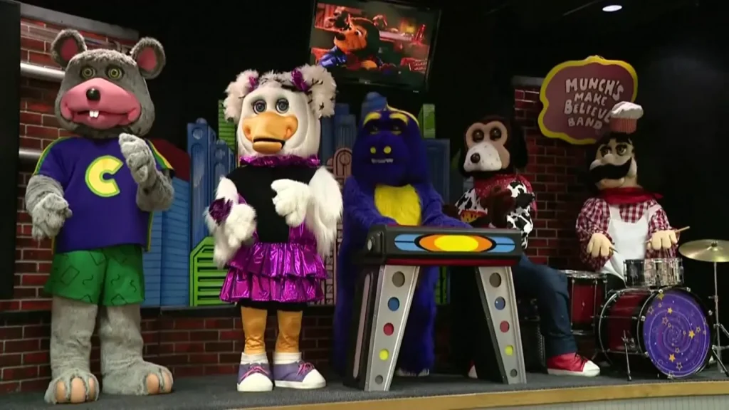 the showbiz pizza chuck e cheese band