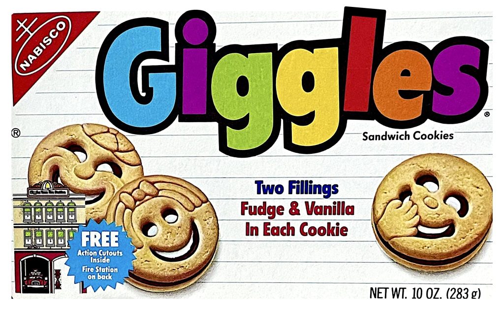Giggles Cookies from the 1980s discontinued snacks