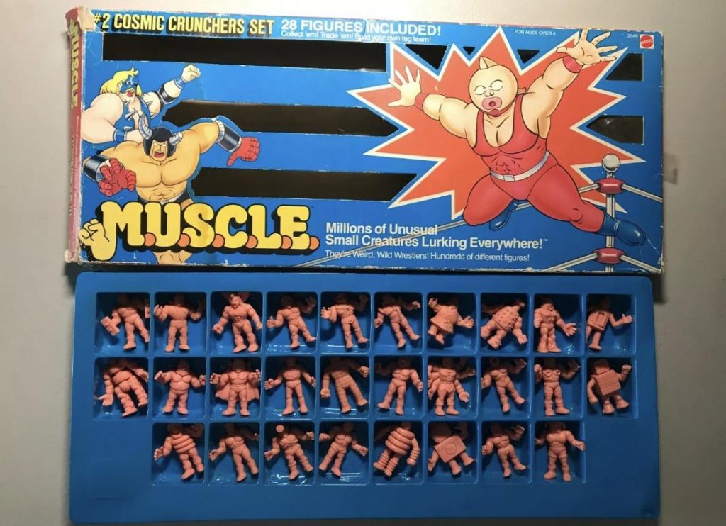 m.u.s.c.l.e. figure toys collection from the 80s