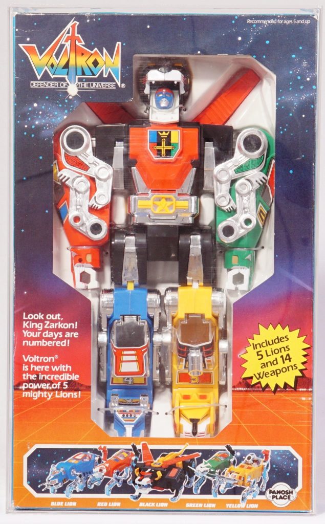 1980s Voltron lion toy set new in box