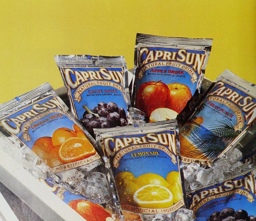 no 80s lunchbox snacks was complete without a pouch of Capri Sun!