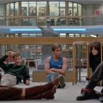 iconic library scene for the breakfast club movie