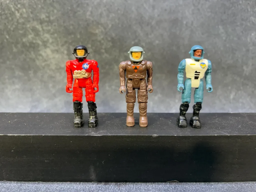 3 original action figure starcom toys